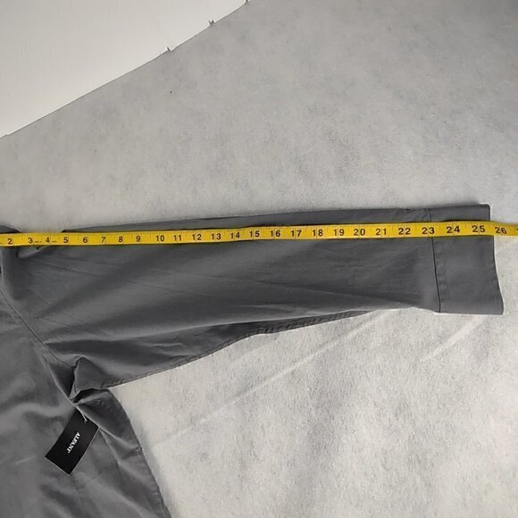 Alfani Men's Gray, Cotton Blend, Button-Up Dress Shirt. Size XL (NWT) - Picture 7 of 13